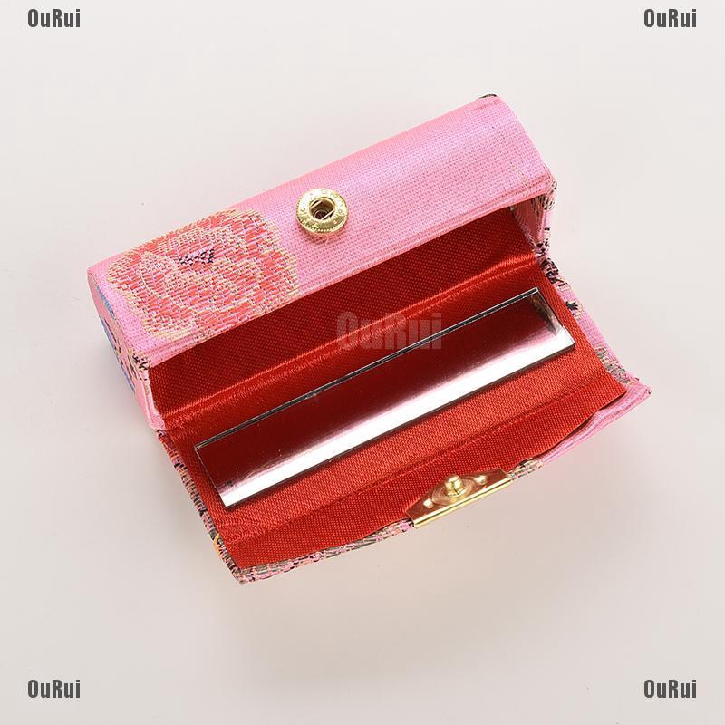 Hộp Đựng Son Môi Có Gương Phong Cách Retro