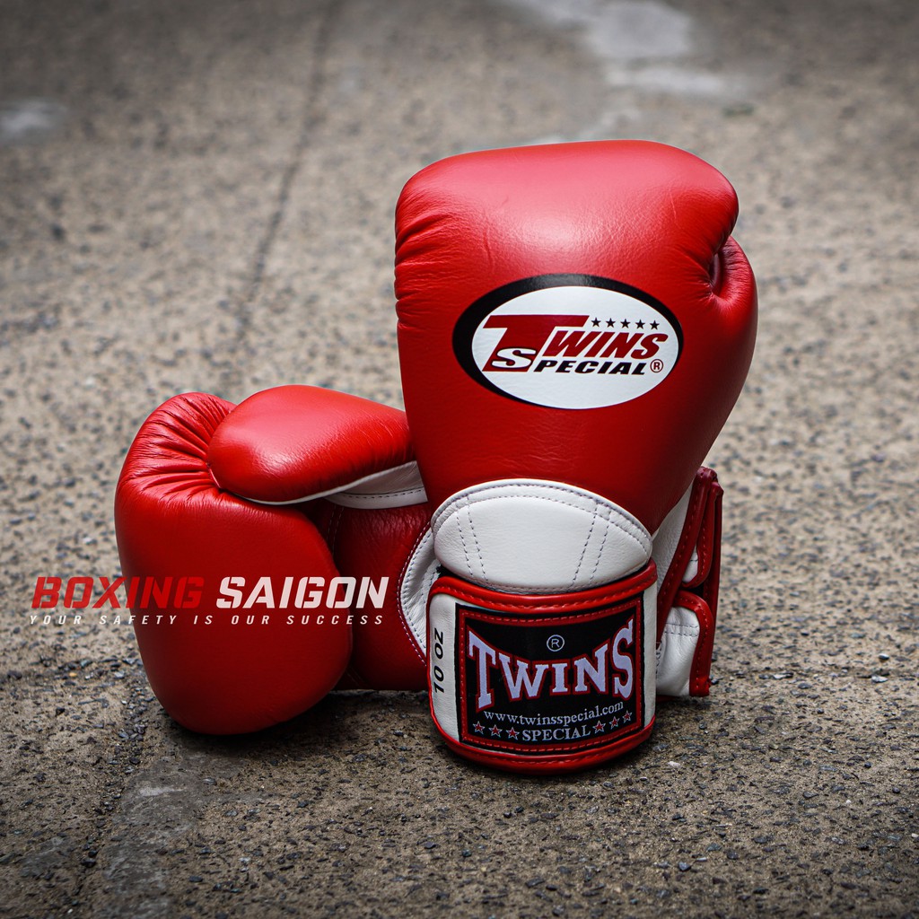 Găng tay Boxing Twins BGVL11 New Styles - Red/White