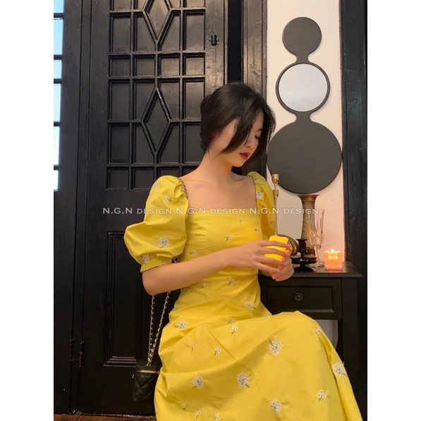 Váy hoa nơ lưng