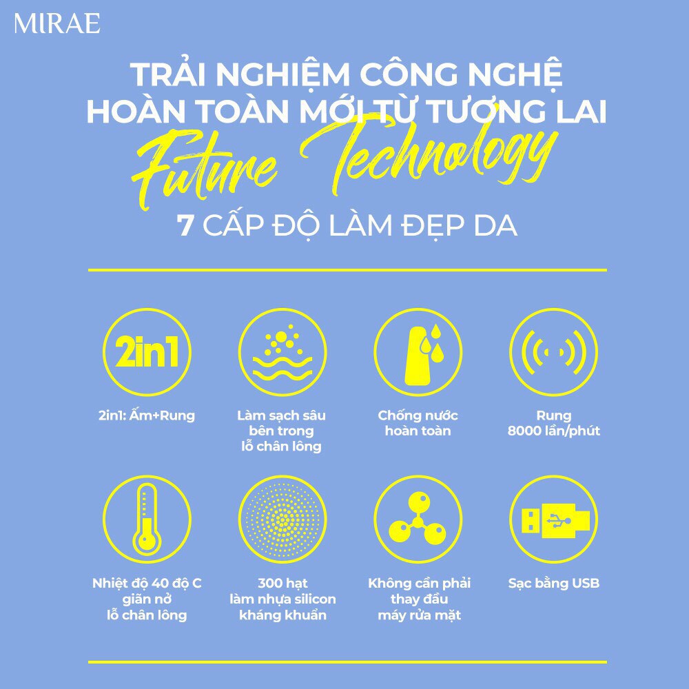 Combo Chăm Sóc Da Mirae Làm Sạch Sâu Ngừa Mụn &amp; Mặt Nạ Cấp Ẩm Nhanh Chóng Giúp Da Căng Mịn COMBO33