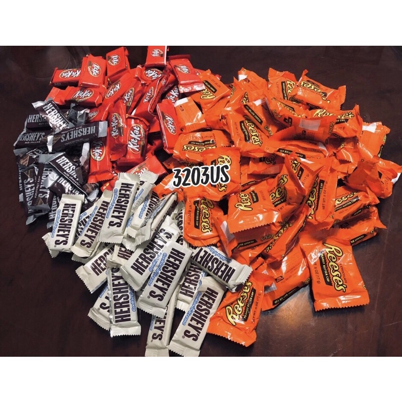 Chocolate hershey, reese’s, kitkat lẻ từ bag lớn
