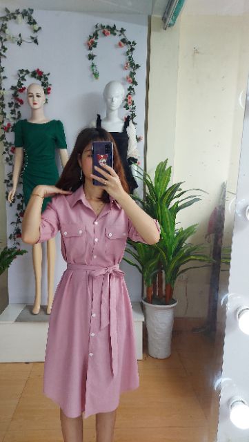 Váy sơ mi sọc kẻ A400.260 | BigBuy360 - bigbuy360.vn