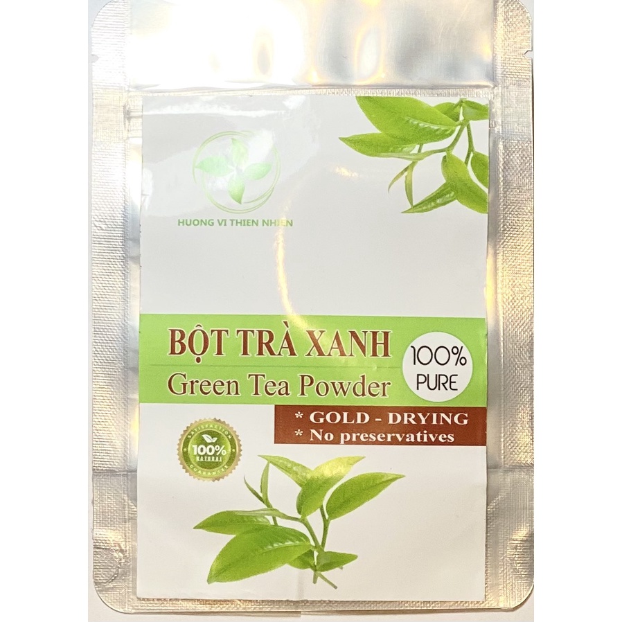 Bột trà xanh matcha nguyên chất Hương Vị Thiên Nhiên sấy lạnh loại 1 50G 100gr | BigBuy360 - bigbuy360.vn