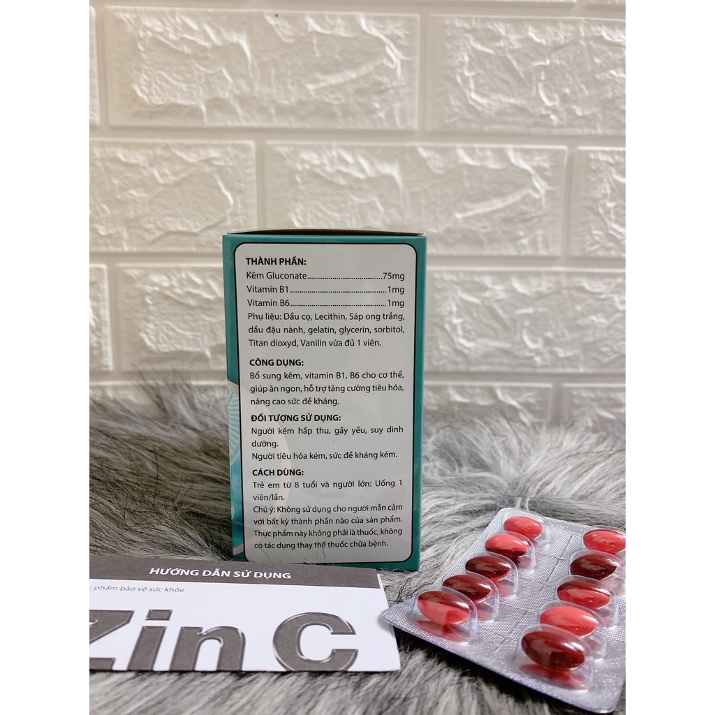 Viên uống ZINC PLUS - giúp bổ sung kẽm cho cơ thể hộp 100 viên