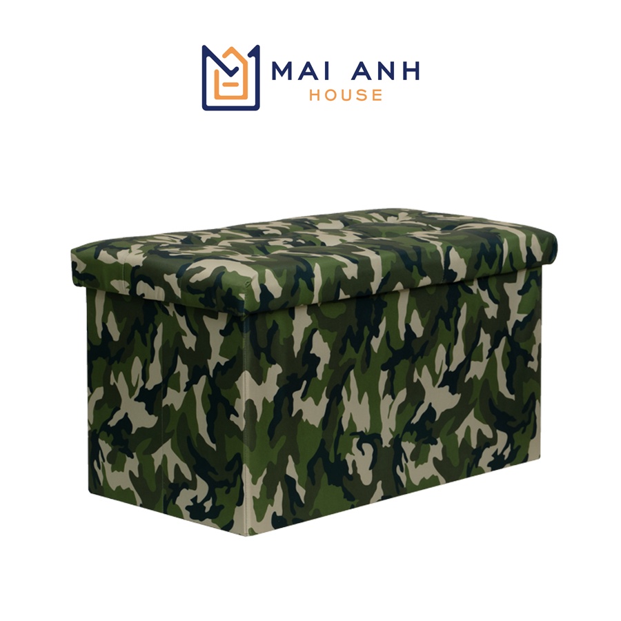 Ghế đôn dáng dài kiêm hộp đựng đồ gấp gọn Mai Anh House MA03