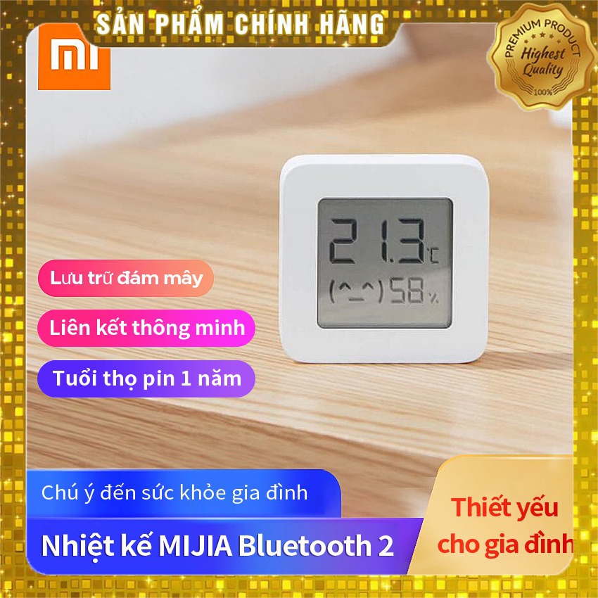 Nhiệt Ẩm Kế Xiaomi Gen2 Nhiệt Kế Điện Tử Xiaomi Kết Nối Với Điện Thoại Điều Khiển Các Thiết Bị Thông Minh