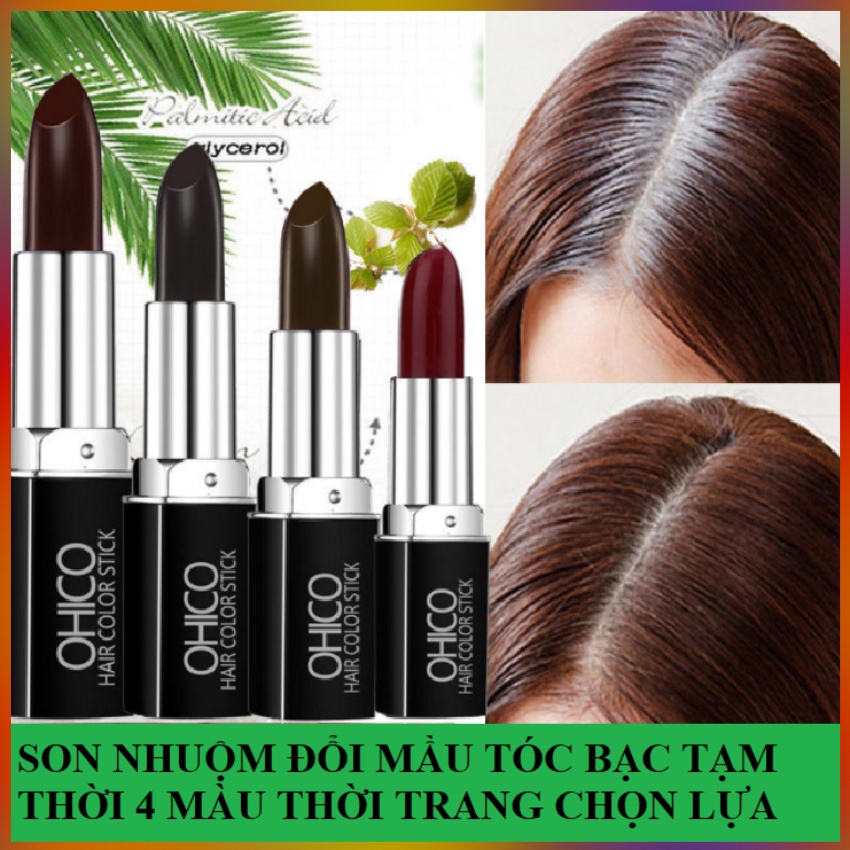 Ohico 04gr / bar 04 màu bạc che tóc màu son môi màu tóc