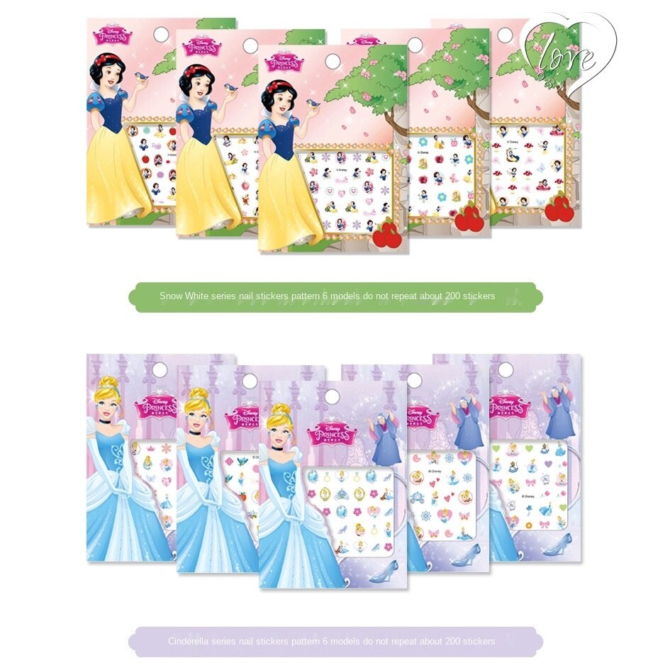 [Hàng mới về] Miếng Dán Móng Tay Họa Tiết Hoạt Hình Frozen Xinh Xắn Dành Cho Bé