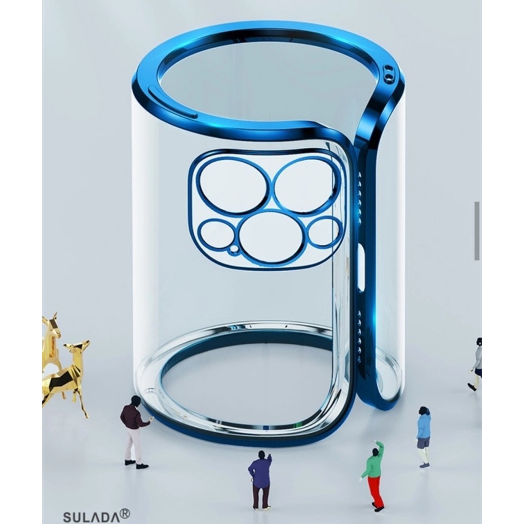 Ốp lưng Sulada viền vuông bảo vệ Camera cho iPhone Xs max, 11 Pro max, 12 Pro Max lưng trong suopots viền màu chính hãng