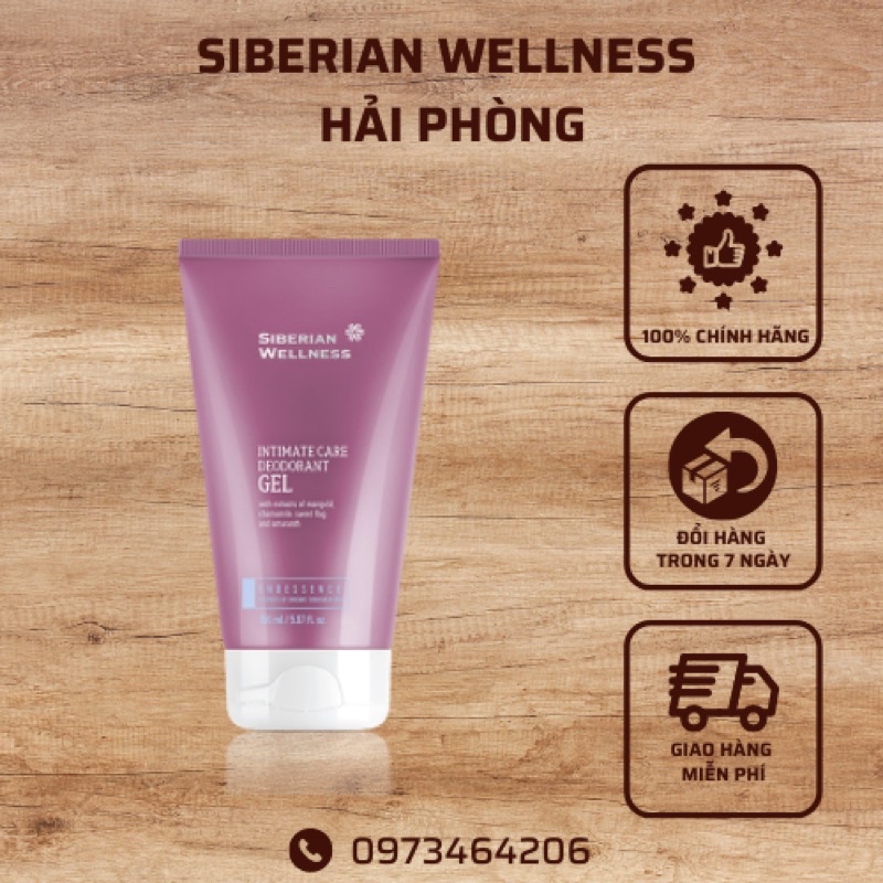 Dung dịch vệ sinh phụ nữ SIBERIAN WELLNESS Intimate Care Deodorant Gel 150ml