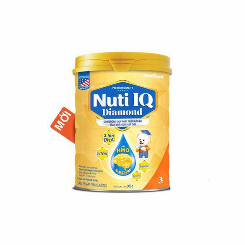 Sữa Nuti IQ Diamond 3 900G giúp phát triển não bộ