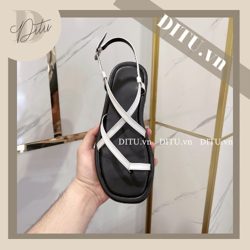 Giày Sandal Nữ Đi Học Đế Xuồng 3,5cm - Xăng Đan Nữ Đi Chơi, Giày Sandal Đan Chéo