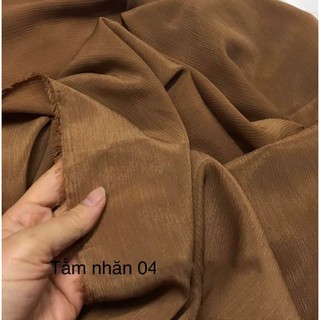 Vải tằm nhăn đủ màu