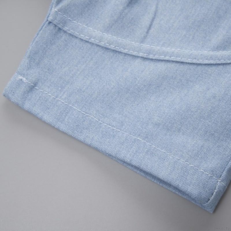 Bộ áo sát nách in họa tiết khủng long + quần short denim cho bé trai