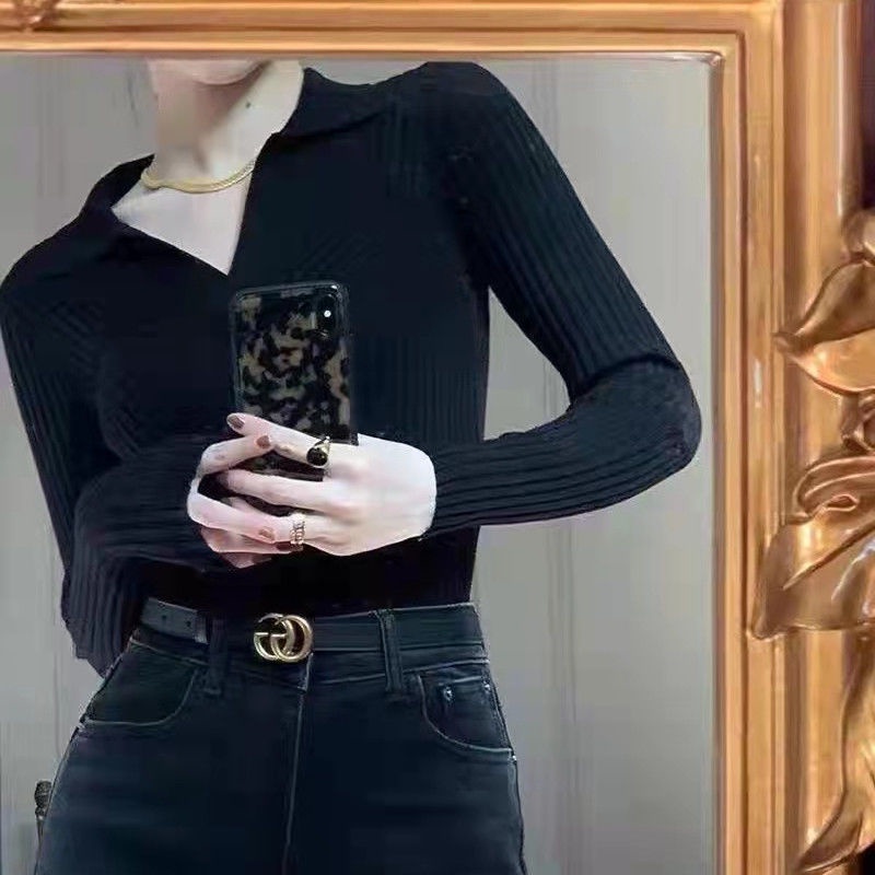 Áo sweater Dệt Kim Phong Cách Phương Tây Thiết Kế Sang Trọng Thời Trang Cho Nữ