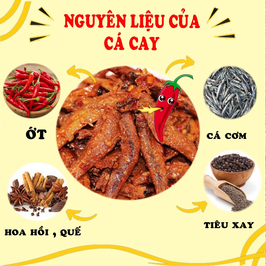 Cá cay trung quốc đặc sản hồ nam gói 12 gam ăn liền siêu ngon.