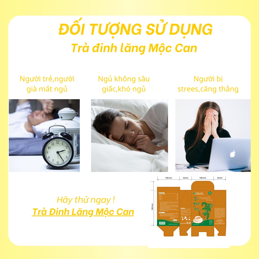 Trà đinh lăng Mộc Can trà an thần ngủ ngon cải thiện tình trạng ...