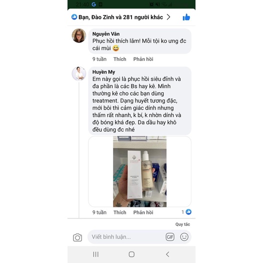 Huyết Tương Plasma Evenswiss phục hồi da 50ml