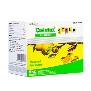 Codatux - Syrup hỗ trợ long đàm giảm ho (Hộp 30 gói)