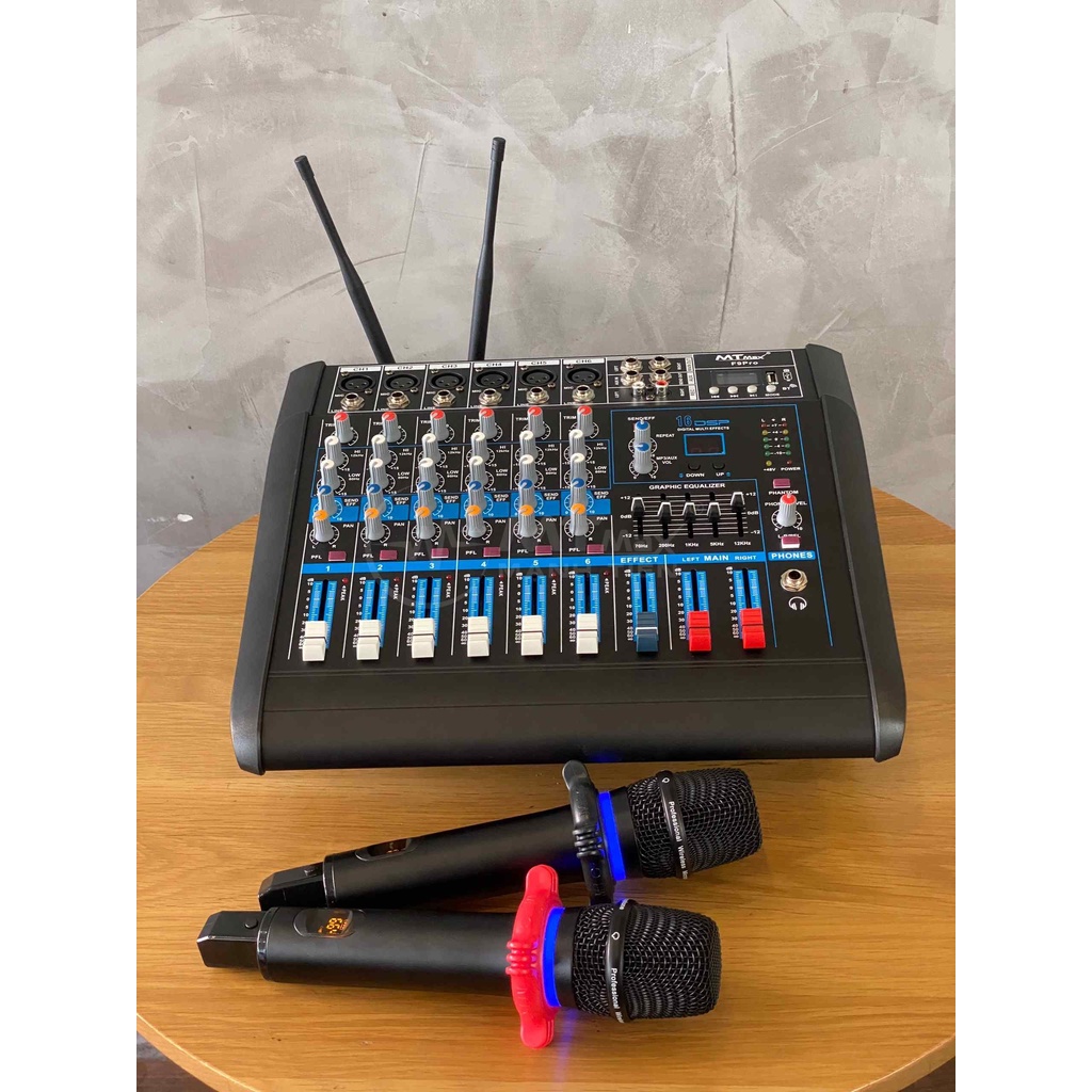 Mixer MTMAX F9 PRO liền công xuất chuyên nghiệp tích hợp nhiều chức năng - thiết kế siêu nhỏ gọn và hiện đại