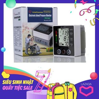 Máy đo huyết áp điện tử- Máy đo huyết áp cổ tay ELECTRONIC BLOOD PRESSURE MONITOR Model: JZK-003R-Anh Quốc