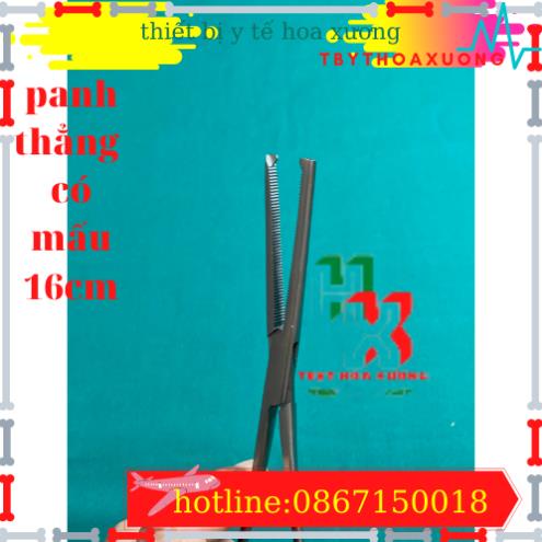 Panh Y Tế, Panh Gắp Phẫu Thuật, Pen Kẹp Y Tế, Panh Thẳng Có Mấu 16cm - Hàng Pakistan