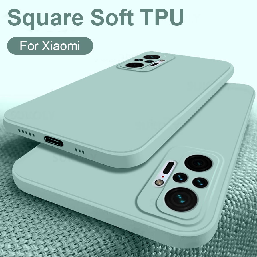 Ốp điện thoại viền vuông nhiều màu thời trang cho Realme 7 5 Pro 7i 6i 5i C11 C17 C2 C3 Narzo 20 Pro