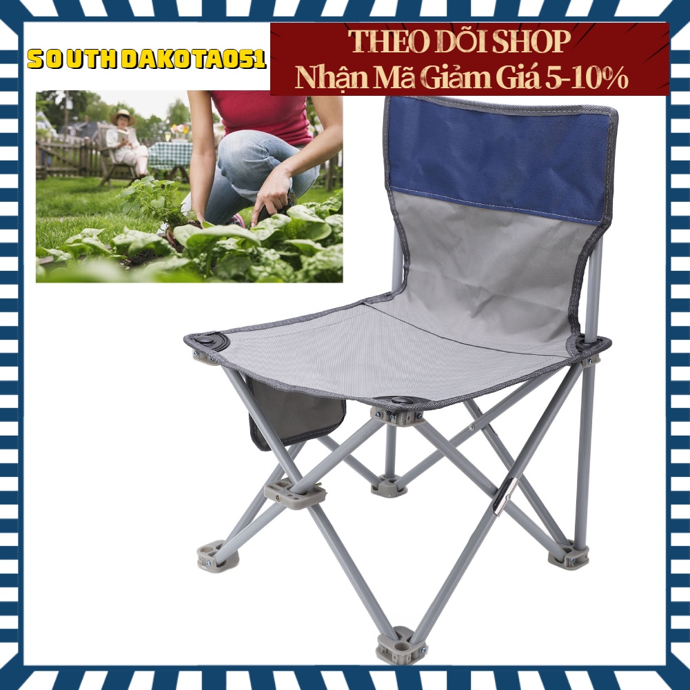 Hàng HOT GHẾ XẾP CÂU CÁ,Ghế xếp dã ngoại Ghế câu cá Gấp Khả năng chịu lực mạnh Ghế di động có túi cho Ban công Bãi biển Đi bộ đường dài ngoài trời 【Southdakota051】