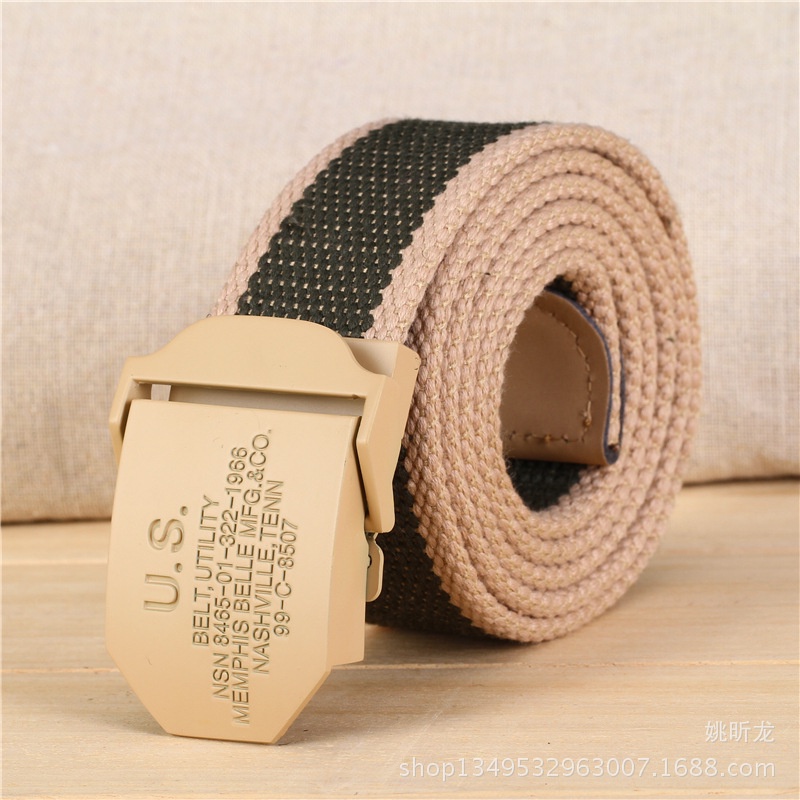 Thắt lưng nam vải cao cấp thao tác nhanh siêu bền, dây lưng nam phượt bụi, dây nịt nam đẹp khóa tự động TL13