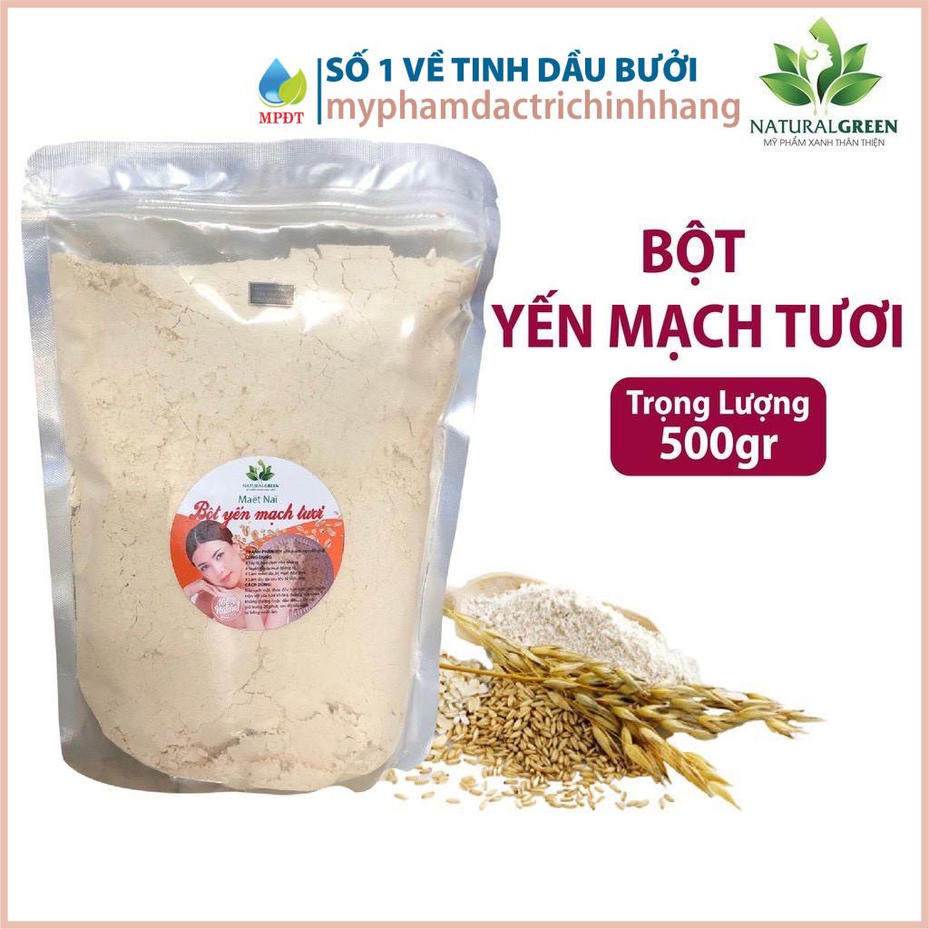 500gr Mặt nạ bột yến mạch tươi thúc đẩy phát triển tế bào mới, da đàn hồi, mềm mịn, chống lão hóa