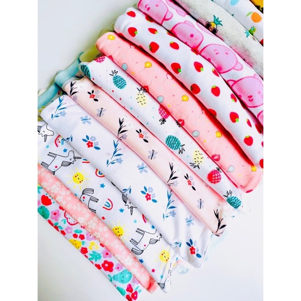NT050 Bộ cộc, ngắn tay, đùi chất thun cotton bozip xuất dư cho bé gái nhiều màu cực đẹp