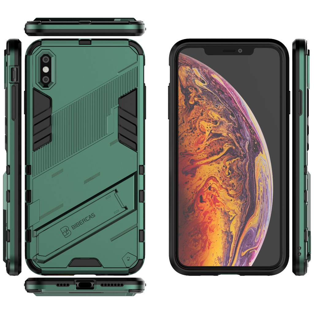 Ốp lưng Iphone Xs Max / 11 / 11 Pro Max / 12 / 12 Pro Max / 13 Pro Max / 14 / 15 Pro Max Iron Man Ver 2 chống sốc giá đỡ