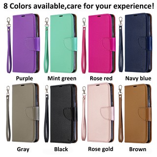 Bao da điện thoại dạng ví nắp lật màu sắc cổ điển cho iPhone XR X XS Max 6 6s 7 8 Plus 8