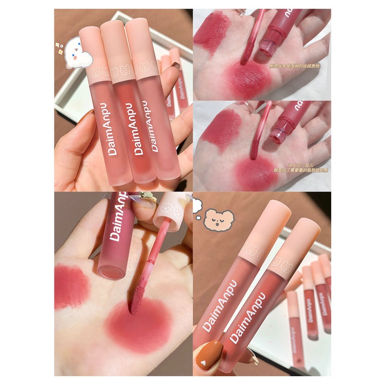 [Hàng mới về] Son kem Daimanpu chống thấm nước lâu trôi với 7 màu sắc tùy chọn