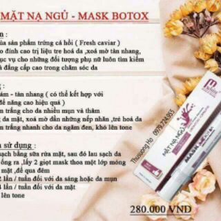 Mặt nạ ngủ mask botox