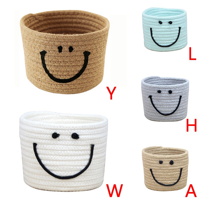 Giỏ Đựng Đồ Bằng Dây Cotton Đan Handmade Dày Dặn Tiện Dụng