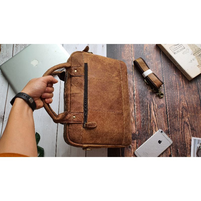 [Da thật] Túi công sở da bò thật 13" CD109B - 100% da bò thật BH 3 năm | BigBuy360 - bigbuy360.vn