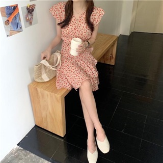 Đầm đắp tà hoa nhí