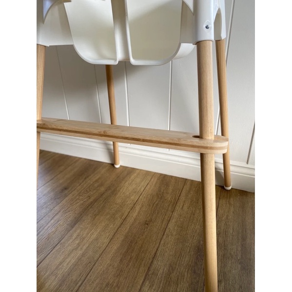 GÁC CHÂN GỖ GHẾ ĂN DẶM BABYHOP, IKEA (không bao gồm ghế)