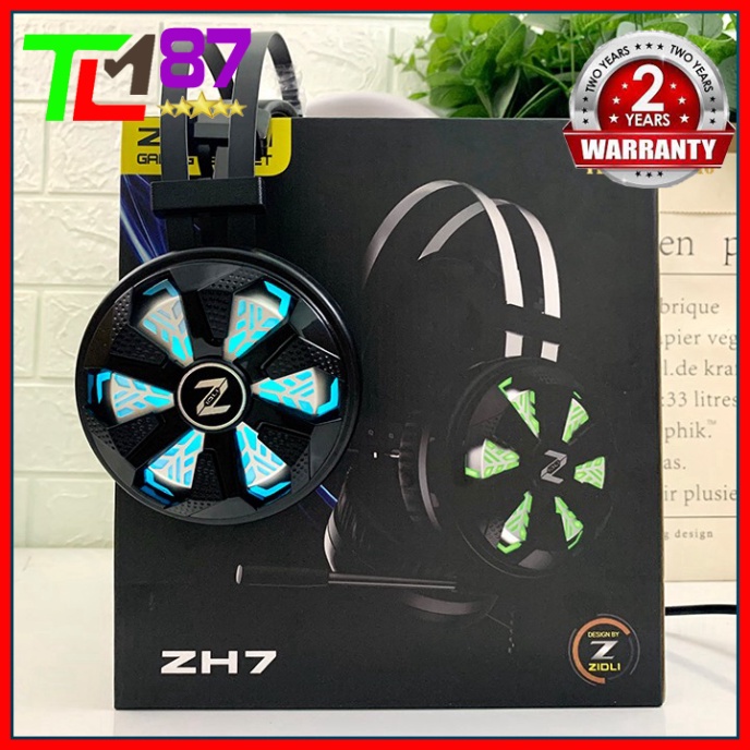 Tai Nghe Gaming Có Rung LED 7 Màu Headphone Chụp Tai Có Mic ZIDLI ZH7 - Tay Nghe Nhạc Máy Vi Tính PC Laptop Game Thủ