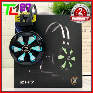 Tai nghe gaming có rung led 7 màu headphone chụp tai có mic zidli zh7 - tay nghe nhạc máy vi tính pc laptop game thủ