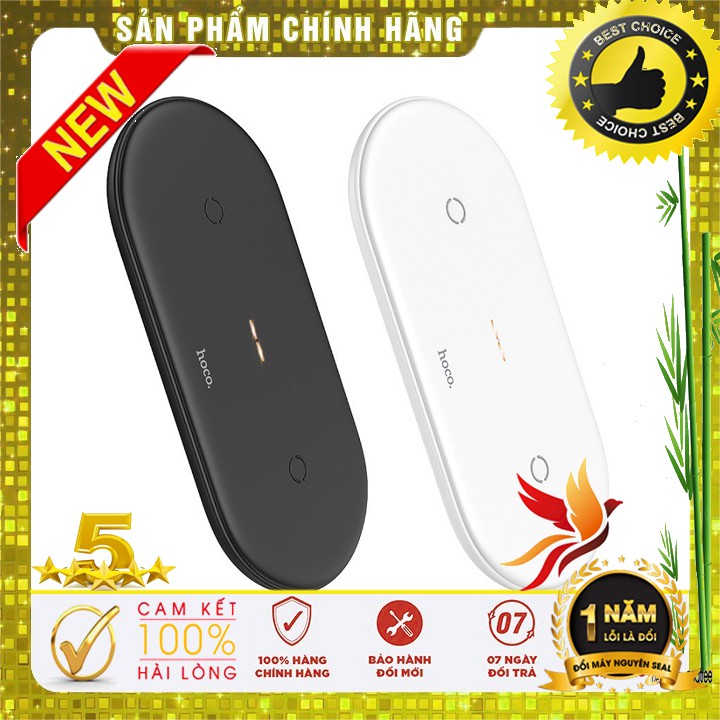 Đế sạc không dây HOCO CW23 2in1 10W Chính hãng