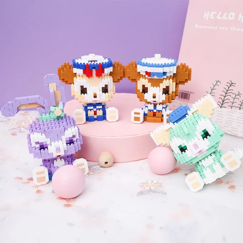 Nhân vật hoạt hình 3D Disney Lego Khối xây dựng tương thích Đồ chơi Đồ chơi giáo dục Cô gái Động vật Nhân vật thu nhỏ Mô hình lắp ráp Bộ Quà tặng