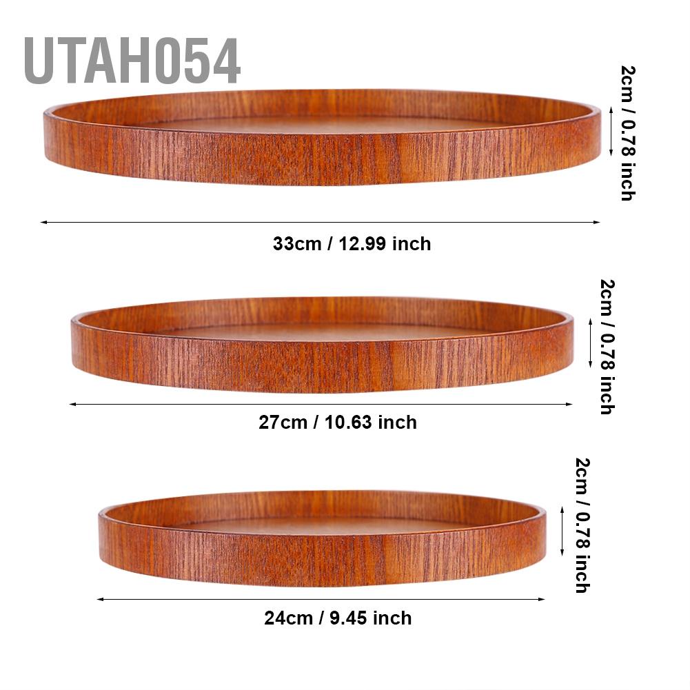Khay Gỗ Tròn đựng hoa quả / Thức Ăn / Nước Uống Tiện Dụng decor quán cafe, decor chụp ảnh