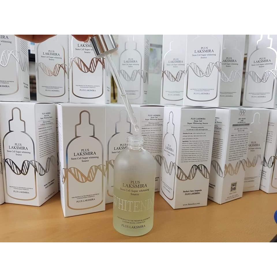 Tinh Chất Tế Bào Gốc Siêu Trắng Da Plus Laksmira 100ml