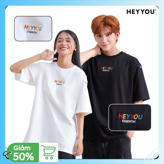 Áo thun tau lỡ heyyou nam nữ form rộng