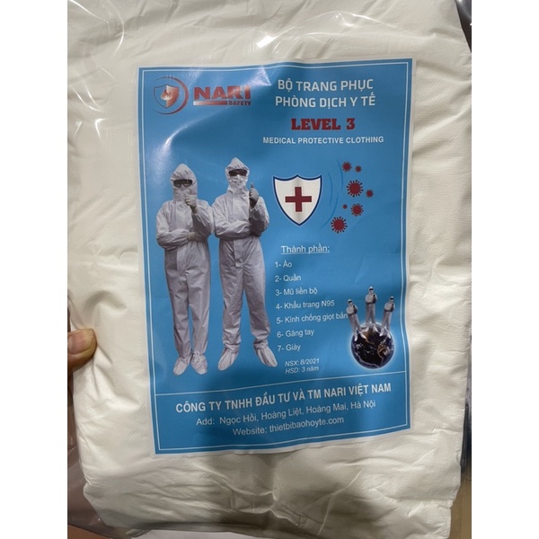 Quần áo phòng dịch - chống hoá chất LV3