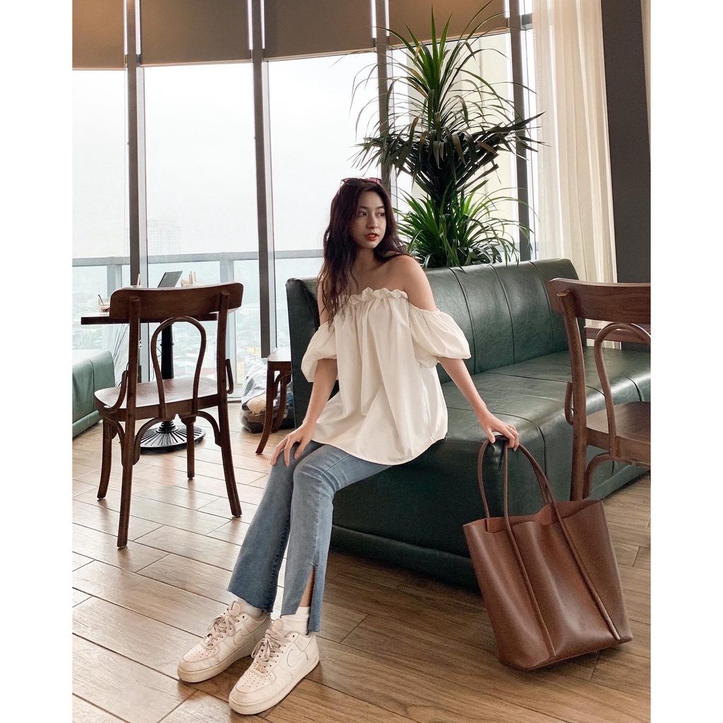 Quần jeans ống cắt xẻ bên Q409 SUSTORE