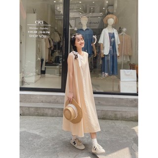Váy trơn vintage dáng dài CICISTUDIO
