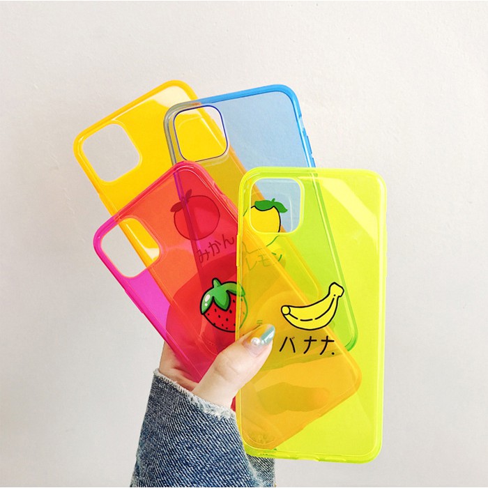 Ốp lưng iphone Fruit neon dẻo mềm 5/5s/6/6plus/6s/6splus/7/7plus/8/8plus/x/xr/xs/11/12/pro/max/plus/promax | BigBuy360 - bigbuy360.vn